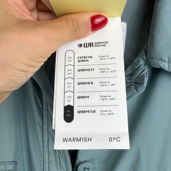 Wilfred Free NWT Ganna Blue Gray Button Front Relaxed Fit Insulated Jacket - Picture 13 of 16